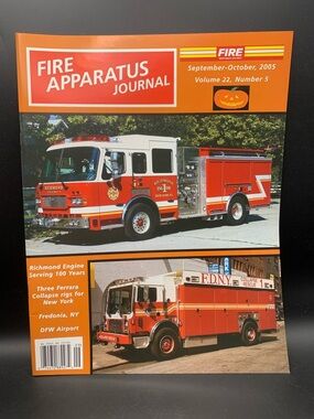 Fire Apparatus Journal Sept October 2005 Vol 22 Number 5 DFW Airport Fredonia